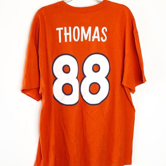 Denver Broncos Tee 2XL Thomas 88 Team Apparel Cotton Short Sleeve - Picture 2 of 3